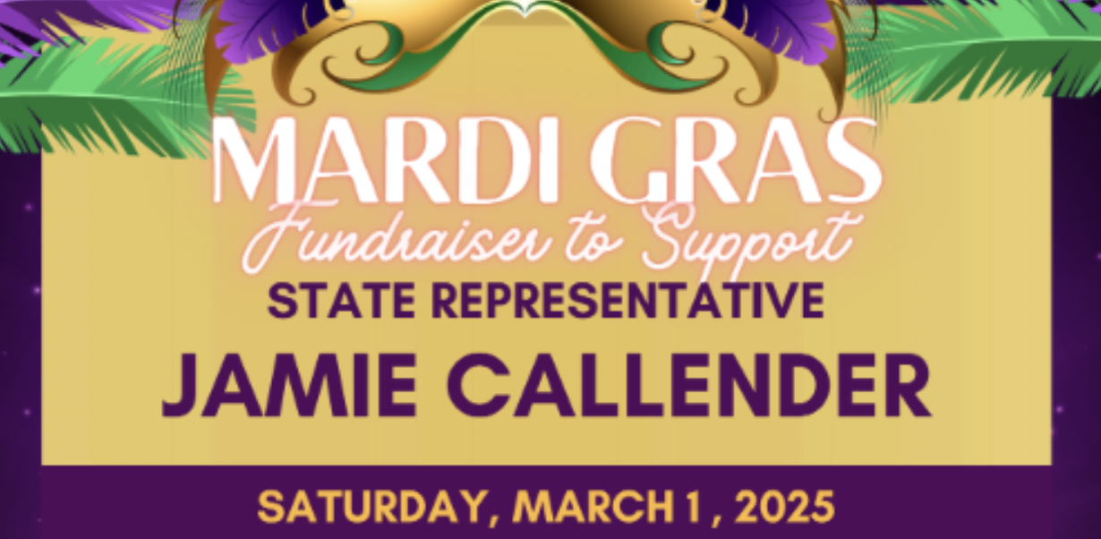 State Representative Jamie Callender- Annual Mardi Gras Fundraiser